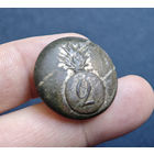 Пуговица гренадерский полк N2, офицер, большая, 1830-1862, нечастая