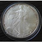 США 1 доллар, 2006 года. Американский серебряный орёл. UNC