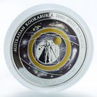 Австралия 10 долларов 2005г. "Эволюция Знаний". Монета в капсуле; подарочном футляре - витрине; номерной сертификат; коробка. СЕРЕБРО 311,346гр.(10 oz).