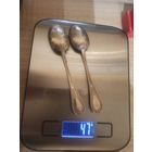 Ложки , 2 штуки , серебро , Европа , 800 проба