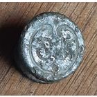 Запонка 73(?) пехотный полк Франция ВА, олово.