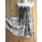 Милитари девушкам! Легкий хлопковый сарафан-бандо, р.42-44