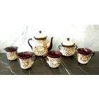 Сервиз * Чайный * Ажур * Деревенский Стиль * 6 предметов * Керамика * как Новый * Красивый !