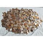 Лот иностранных монет с рубля! Без Украины, РФ, РБ. Около 4,5 кг. 1500+ шт.
