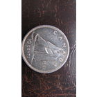 Канада 1964 10 центов 10 cent  ( серебро )