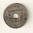Тунис 5 сантим 1919