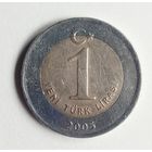 Турция. 1 лира 2005 г.