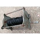 Катушка связиста с примерно 100м двойного полевого провода. Редукторная.