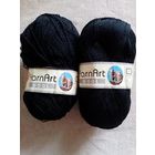 Пряжа полушерсть 195 г YarnArt чёрная