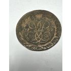 2 копейки 1758 год , перечекан