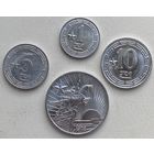 Северная Корея (КНДР) 1, 5, 10, 50 чон 1959, 1974, 1978 гг. Одна звезда на реверсе. Набор 4 шт.