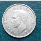 Великобритания, 2 шиллинга 1945 г, Георг VI