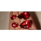 Серьги большие с камешками