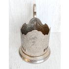 Подстаканник советский "Космос". Мельхиор. Без МПЦ.