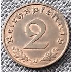 2 рейхспфеннига 1939 J