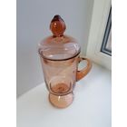 Кружка или заварочный бокал, стекло, Неман? XXII съезд КПСС