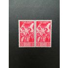 Польша 1946 Сцепка из двух марок из серии "Польский экспедиционный корпус в Италии. Армия генерала Владислава Андерса" (чистая**)