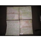 Карты Минск,Любешов,Кузнецовск,Давид-городо к,Жидковичи,Слуцк и др.39х34 см.70-е г.