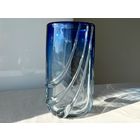 Ваза цветное стекло Чехия 21x11cm