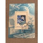 СССР 1984. 25 летие космического телевидения. Блок