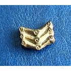 Серебренная ременная накладка 15-17век в позолоте. С рубля