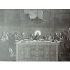 ГРАВЮРА. БОЛЬШОЙ ЛИСТ 1904ГОД.ТАЙНАЯ ВЕЧЕРЯ. Шебуев В.К.