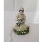 Статуэтка девочка с венком ЛФЗ фарфор