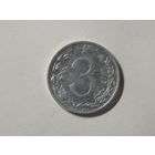 Чехословакия 3 геллера 1953г