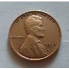 1 цент, США 1937 г.