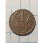 1 грош Польша 1937 год