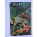 Календарик 1995 г.  Воробей.