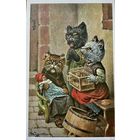 Открытка чистая 9х14 см. Художник Артур Тиле. Репринт