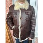 Дубленка р54 лама коричневая мужская натуральная