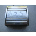 Шкатулка для сигарет, табакерка. Ленинград, крейсер Аврора. СССР, СМЗ. алюминий