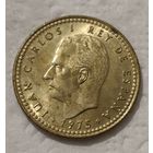 Испания 1 песета, 1975 (80 внутри звезды) (14-13-33)