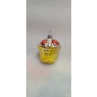 Ёлочная игрушка Корзинка с розами. 21-19