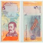 ВЕНЕСУЭЛА 5 БОЛИВАРОВ 2018 ГОДА