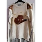 Интересный джемпер, х/б, р-р 48-50