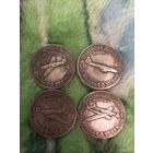 Набор монет самолеты