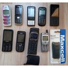 Мобильные телефоны кнопочные 9 штук (8шт.Nokia+1шт.Alkatel)