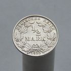 Германия 1/2 марки 1918 D