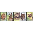 Беларусь 2008. Стандарт.Фауна Звери. Бумага мелованная. 5 марок 724-28 (421)