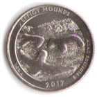 25 центов 2017 г. Парк=36 Национальный памятник Эффиджи-Маундз Айова Двор S _состояние UNC