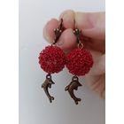 Серьги с дельфинами