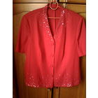 Нарядная блуза пиджак,54-56р