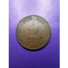 Германия ФРГ 2 пфеннига 1976 F