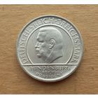 Германия, 3 марки 1929 г., серебро 0.500, 10 лет Веймарской конституции, м. дв. Мюнхен (D)