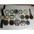 Сборный лот часов разных брендов . С рубля .