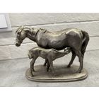 Статуэтка КОБЫЛА С ЖЕРЕБЁНКОМ. Редкая.  Распродажа коллекции!!!