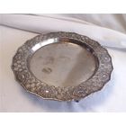 Поднос сервировочный круглый на ножках 25 см